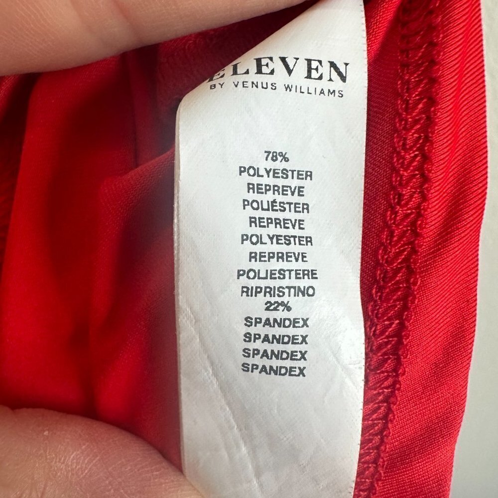 EleVen by Venus Williams Red Speedy High Waist Pleated Tennis Skirt - Picture 7 of 7